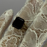 10K Yellow Gold Brown Tourmaline & Diamonds Ring Size 6
