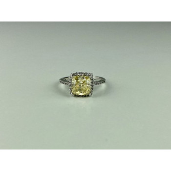925 Sterling Silver CZ Ring Size 7