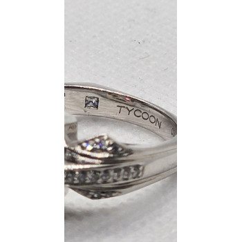 925 Sterling Silver CZ Ring Size 8