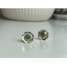 925 Sterling Silver Malachite Stud Earrings