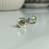 925 Sterling Silver Malachite Stud Earrings