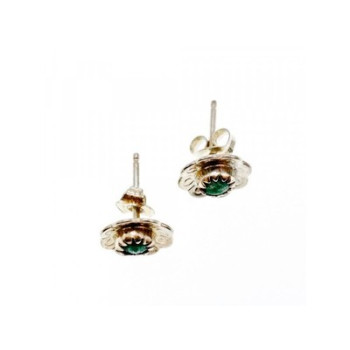 925 Sterling Silver Malachite Stud Earrings