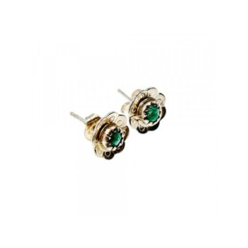 925 Sterling Silver Malachite Stud Earrings