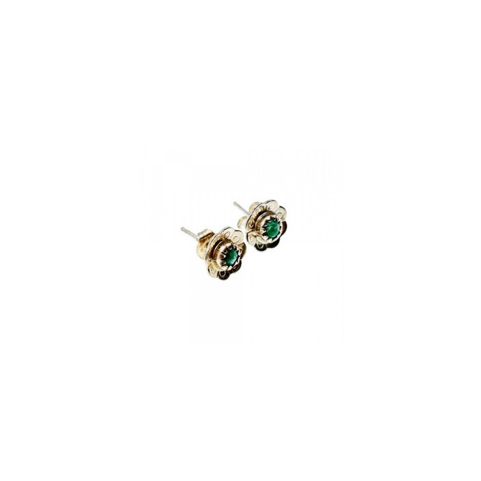 925 Sterling Silver Malachite Stud Earrings