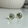 925 Sterling Silver Malachite Stud Earrings