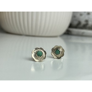 925 Sterling Silver Malachite Stud Earrings