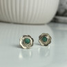 925 Sterling Silver Malachite Stud Earrings