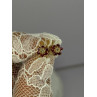 14K YELLOW GOLD RUBY & DIAMONDS FLOWER EARRINGS LENGTH 0.25 INCH