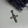 925 Sterling Silver CZ Cross Length 48 Mm