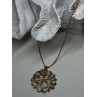 925 Sterling Silver Gold Plated Wild Flower Necklace