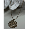 925 Sterling Silver Gold Plated Wild Flower Necklace
