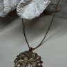 925 Sterling Silver Gold Plated Wild Flower Necklace