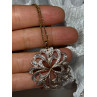 925 Sterling Silver Gold Plated Wild Flower Necklace