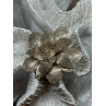 925 Sterling Silver Flower Brooch Length 1.8 Inch