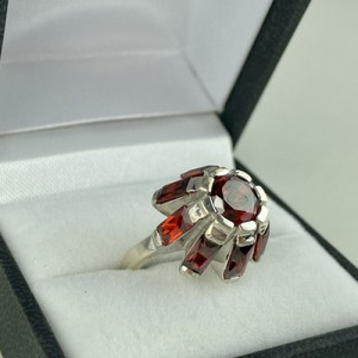 925 Sterling Silver Spessartine 