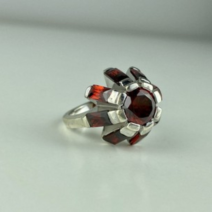 925 Sterling Silver Spessartine 