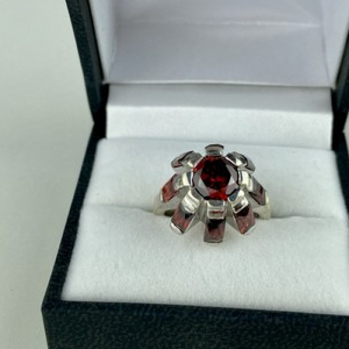 925 Sterling Silver Spessartine 