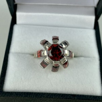 925 Sterling Silver Spessartine 
