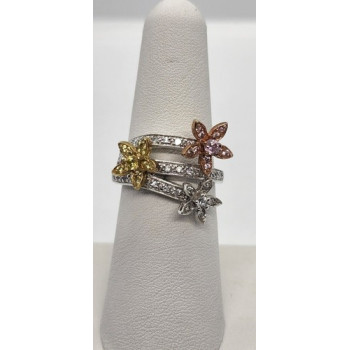 925 Sterling Silver CZ Ring Size 7