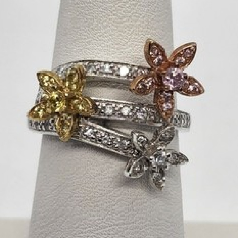 925 Sterling Silver CZ Ring Size 7