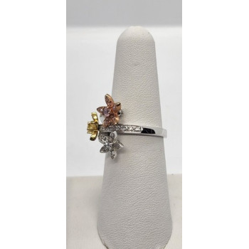 925 Sterling Silver CZ Ring Size 7