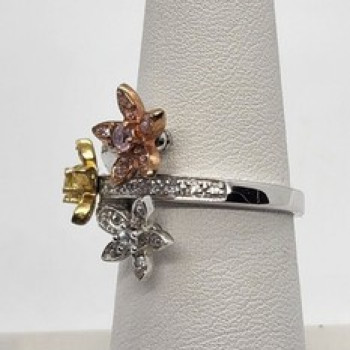 925 Sterling Silver CZ Ring Size 7