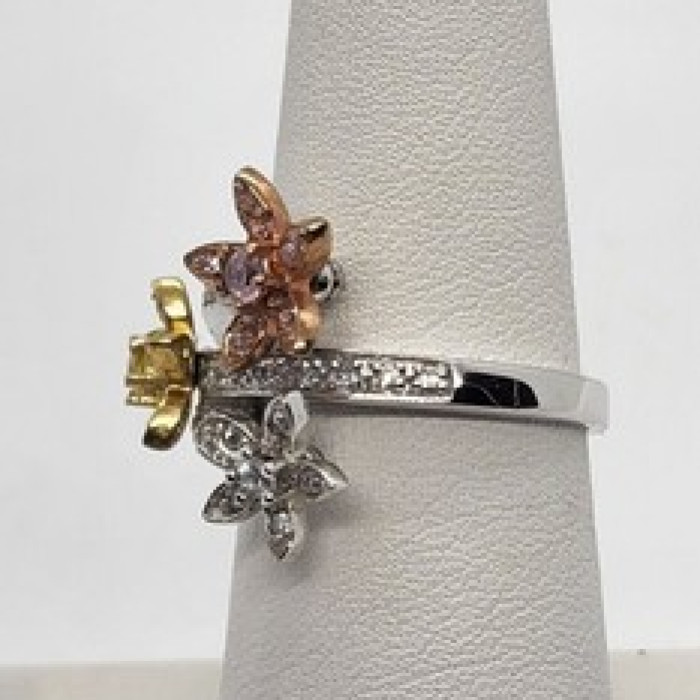 925 Sterling Silver CZ Ring Size 7
