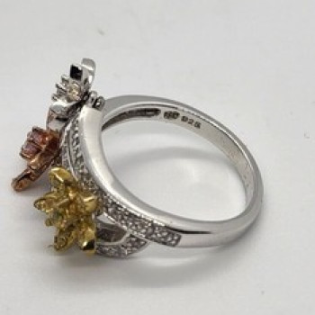 925 Sterling Silver CZ Ring Size 7