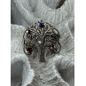 925 Sterling Silver Spinel Brooch Length 1.5 Inch
