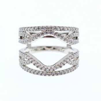 925 Sterling Silver CZ Ring Size 6.5