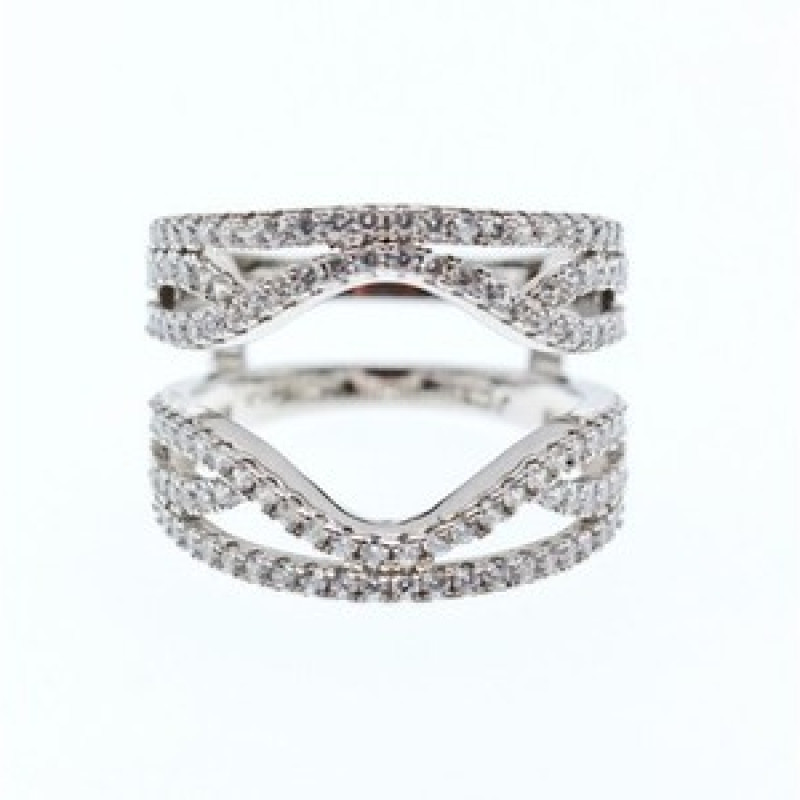 925 Sterling Silver CZ Ring Size 6.5