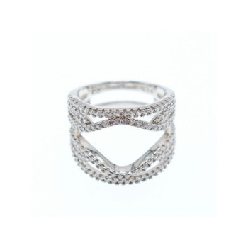 925 Sterling Silver CZ Ring Size 6.5