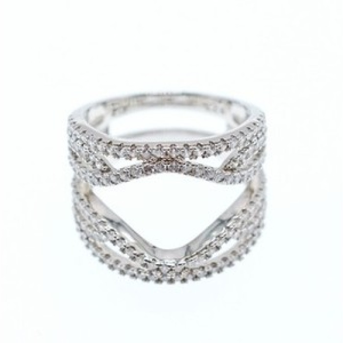 925 Sterling Silver CZ Ring Size 6.5