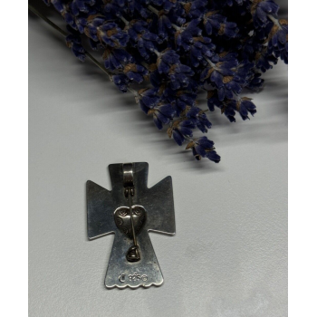 925 Sterling Silver Angel Heart Brooch