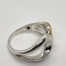 Silver Ring 925 Vintage Elle Accent Red Ruby Inside The Band Size 9