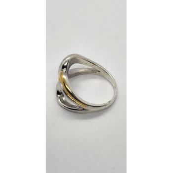 Silver Ring 925 Vintage Elle Accent Red Ruby Inside The Band Size 9