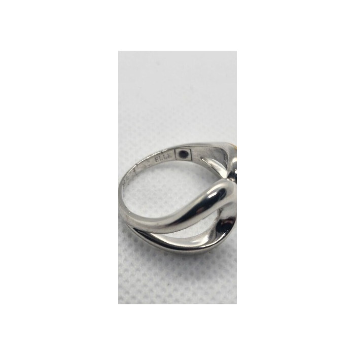 Silver Ring 925 Vintage Elle Accent Red Ruby Inside The Band Size 9