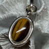925 Sterling Silver Amber Pendant Length 2.5 Inch