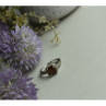 925 Sterling Silver Hessonite & CZ Ring Size 8