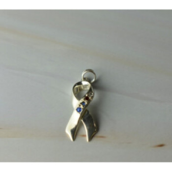 925 Sterling Silver Multicolor CZ Pendant