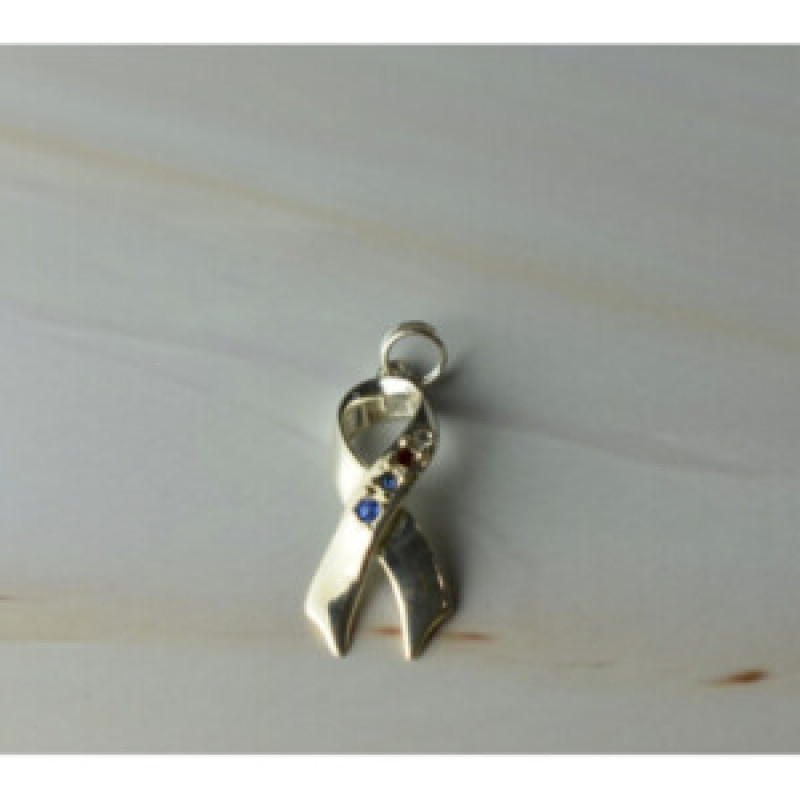 925 Sterling Silver Multicolor CZ Pendant