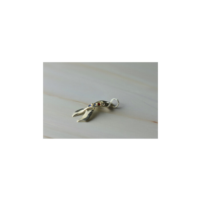 925 Sterling Silver Multicolor CZ Pendant