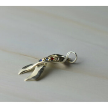 925 Sterling Silver Multicolor CZ Pendant