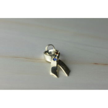 925 Sterling Silver Multicolor CZ Pendant