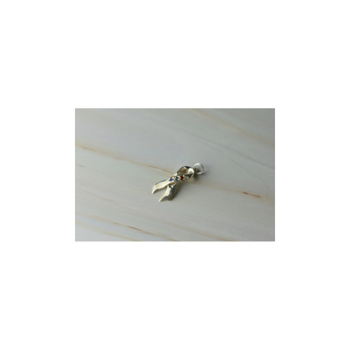 925 Sterling Silver Multicolor CZ Pendant