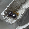 14K Yellow Gold Pearl Earrings