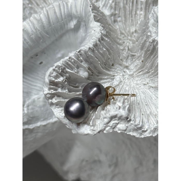 14K YELLOW GOLD PEARL EARRINGS