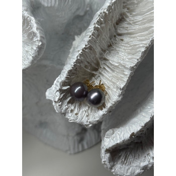 14K YELLOW GOLD PEARL EARRINGS