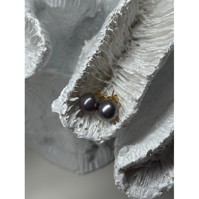 14K YELLOW GOLD PEARL EARRINGS