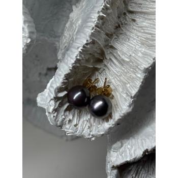 14K YELLOW GOLD PEARL EARRINGS